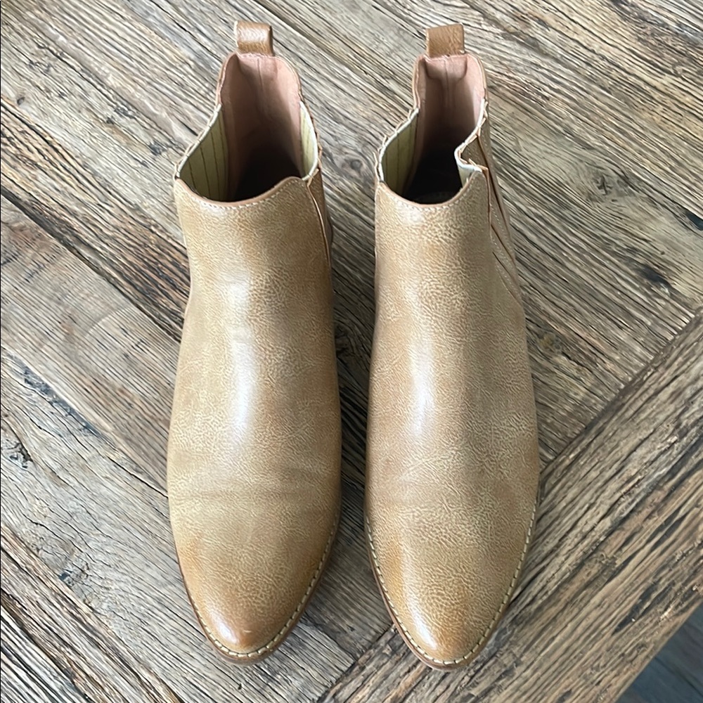 CCOCCI Tan Ankle Boots